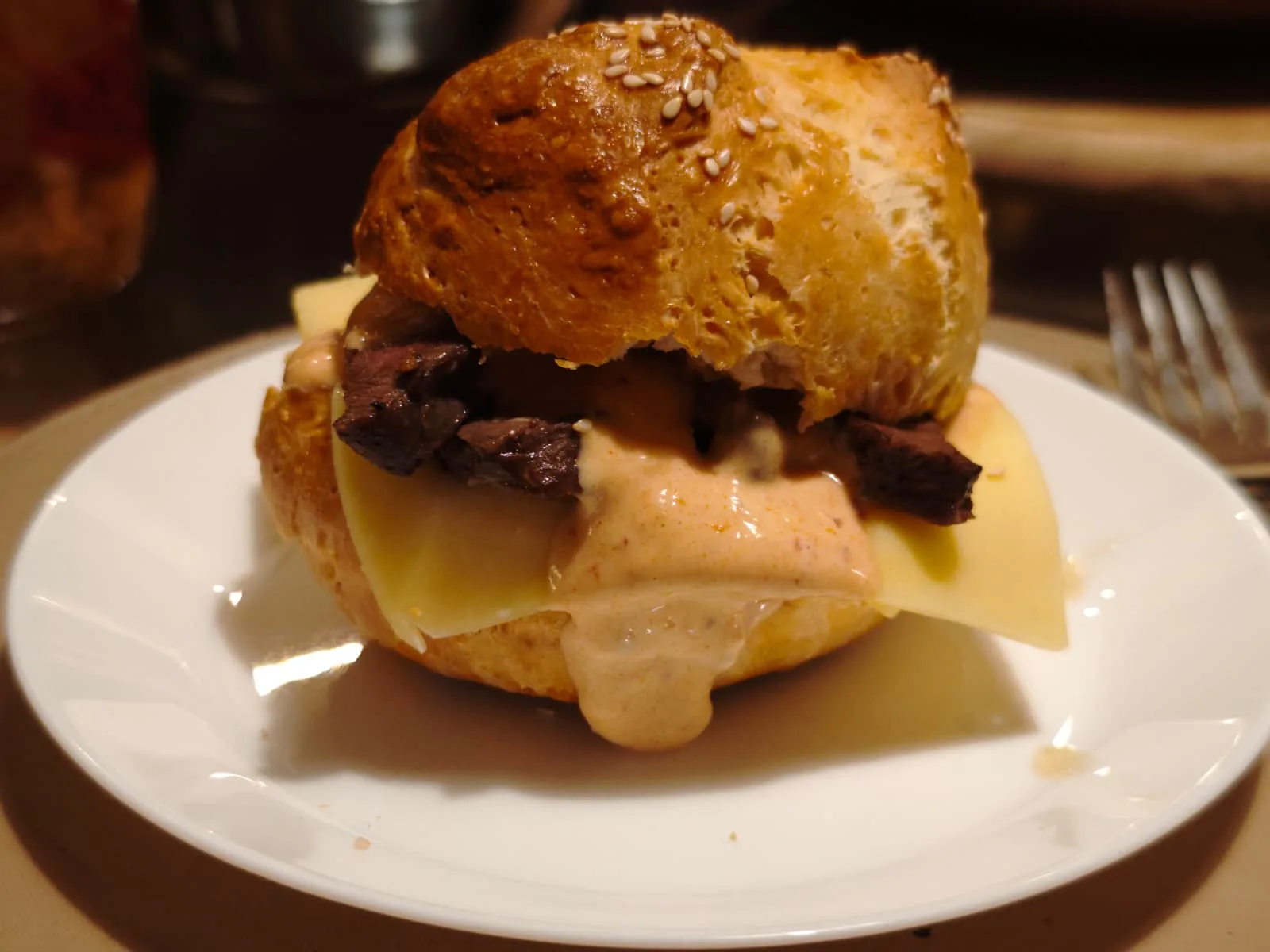Sandwich cu muschi de vita