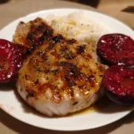 Cotlet de Porc cu Prune si Sos de Ghimbir