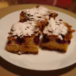 Prajitura cu cirese si fulgi de migdale