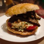 Sandwich cu muschi de vita si varza