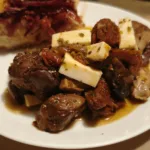 Muschiulet de porc cu rosii uscate si portocale