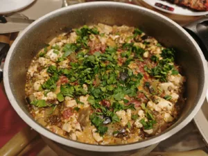 Vinete saganaki