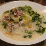 Ciorba de salata cu afumatura