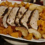 Muschi de porc cu dovleac si mere