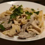 Tagliatelle manzo e gorgonzola