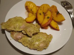 Pui marinat in iaurt cu menta