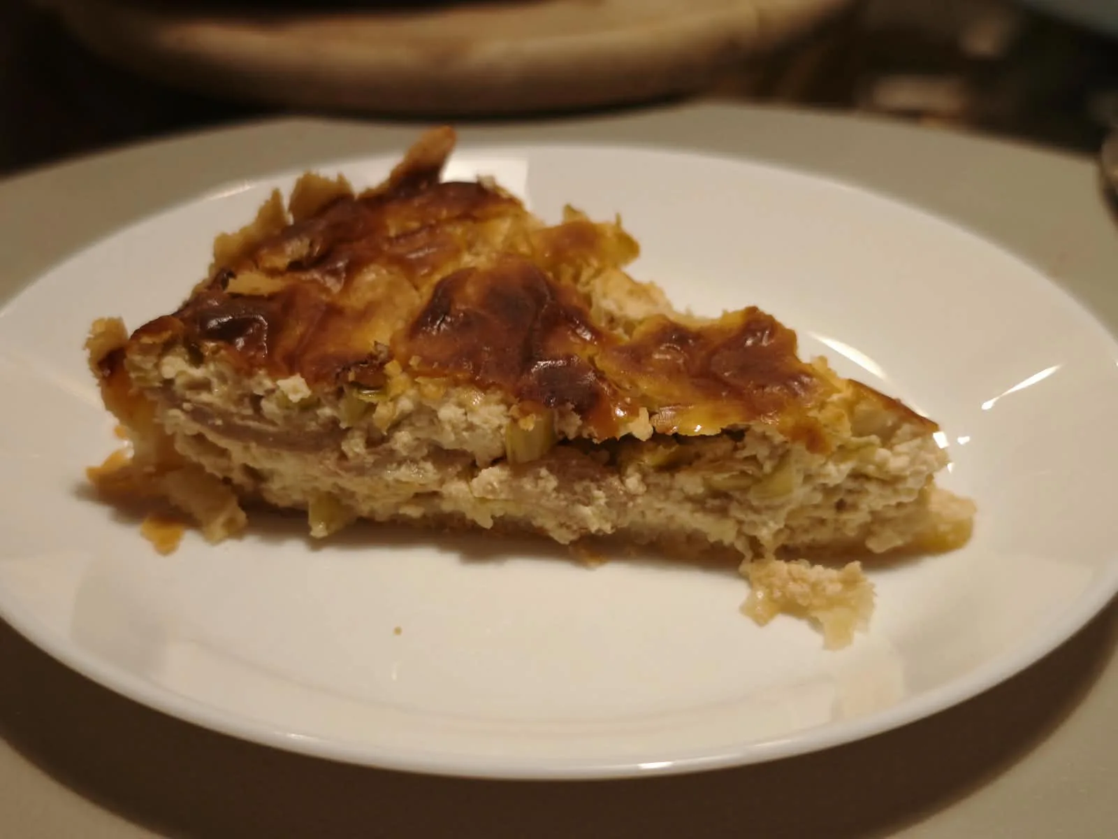 Tarta cu branza si mere